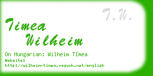 timea wilheim business card